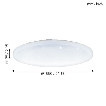 Eglo - Светодиодный потолочный светильник LED/49,5W/230V