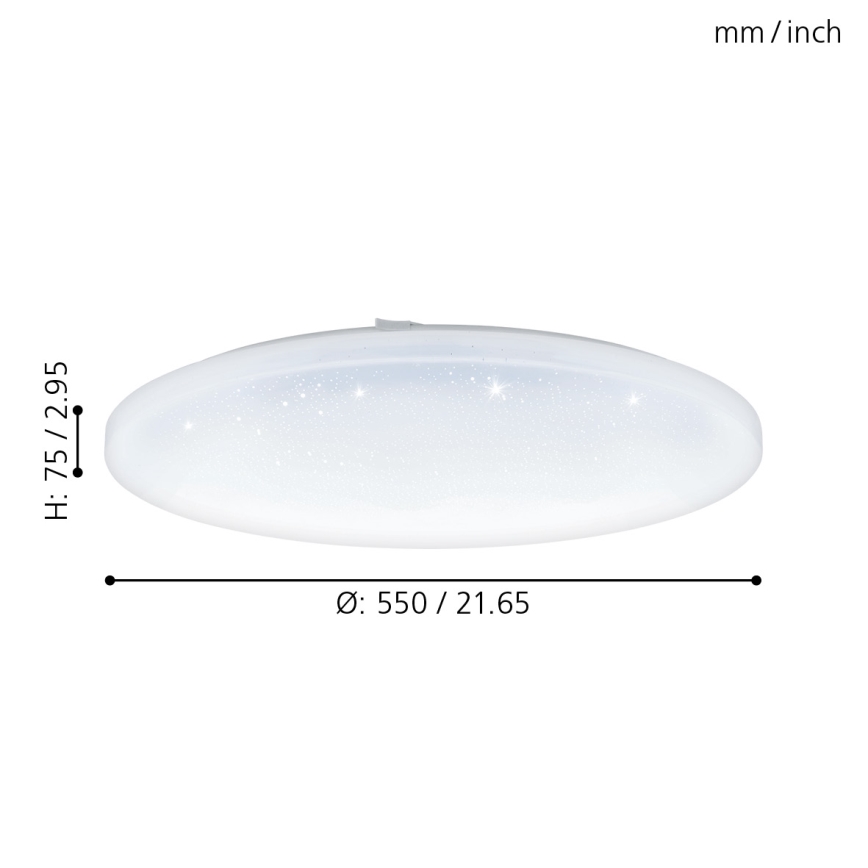 Eglo - Светодиодный потолочный светильник LED/49,5W/230V