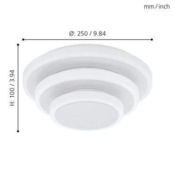 Eglo 98676 - Светодиодный потолочный светильник ELGVERO LED/11,4W/230V + LED/8,6W + LED/5,4W