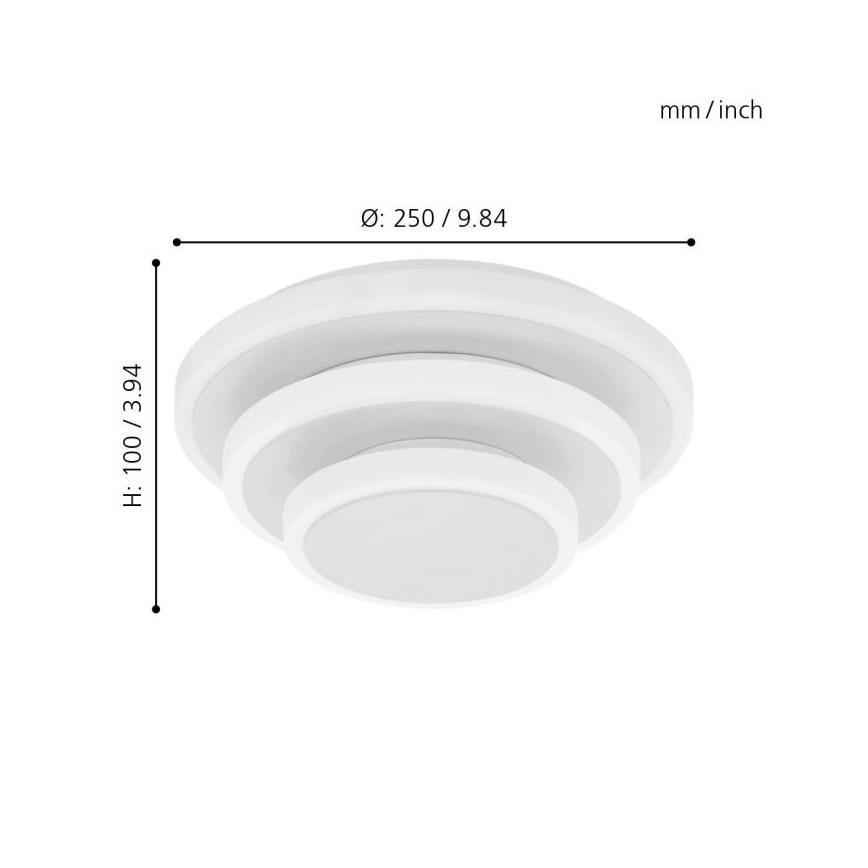 Eglo 98676 - Светодиодный потолочный светильник ELGVERO LED/11,4W/230V + LED/8,6W + LED/5,4W