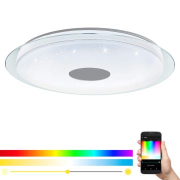 Eglo - LED RGB димерний стельовий світильник LANCIANO-C LED/53W/230V + ПУ