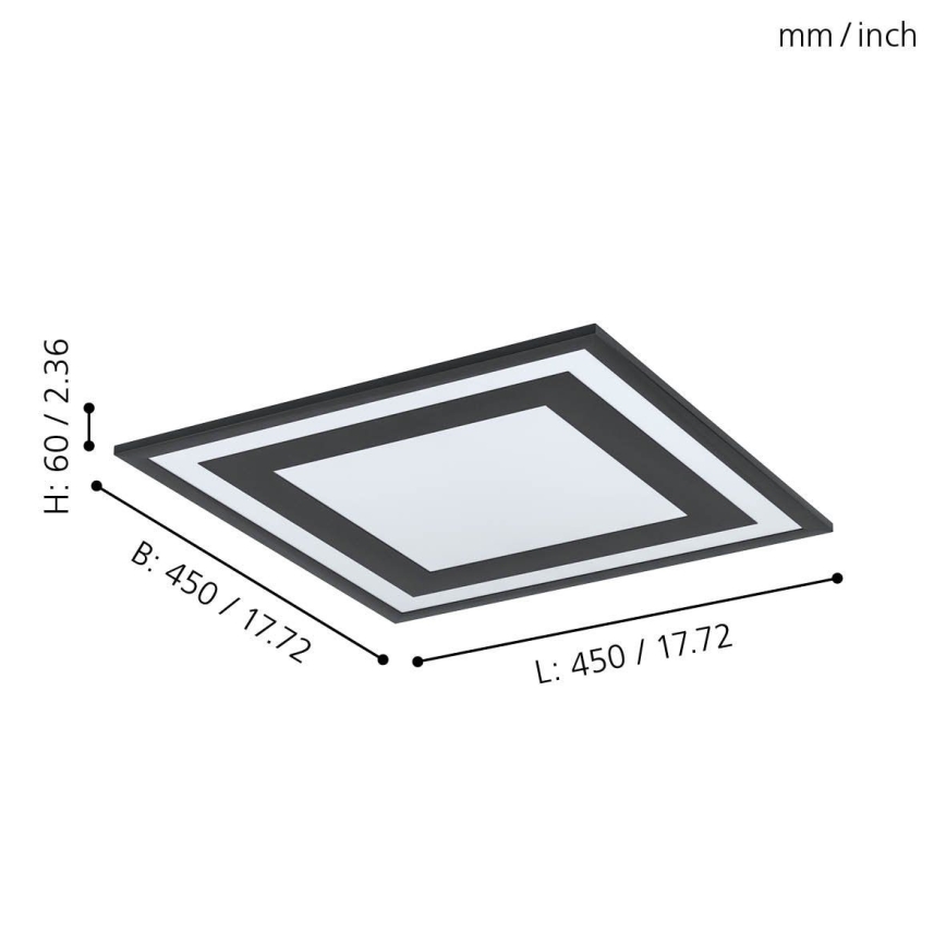 Eglo - Світлодіодний стельовий світильник LED/24W/230V