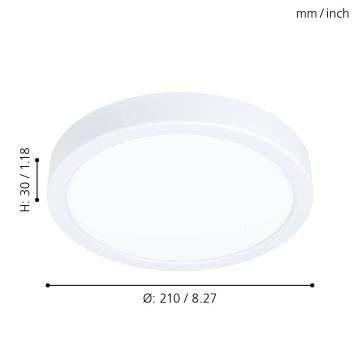 Eglo 99216 - Светодиодный потолочный светильник FUEVA 5 LED/16.5W/230V