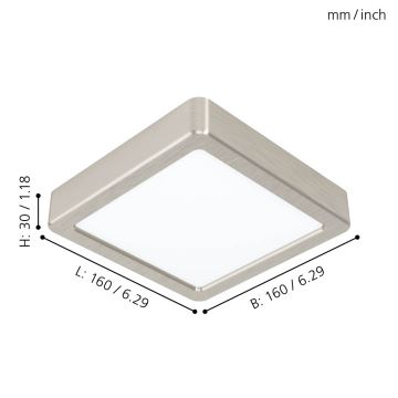 Eglo 99239 - Светодиодный потолочный светильник FUEVA 5 LED/10,5W/230V