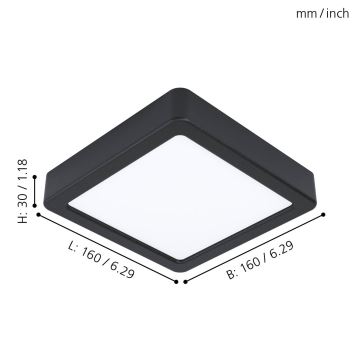 Eglo 99255 - Светодиодный потолочный светильник FUEVA 5 LED/10,5W/230V