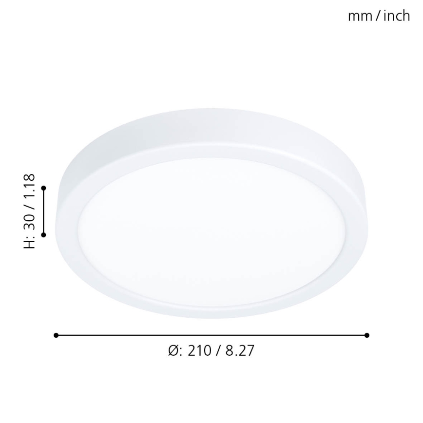 Eglo - LED Димерний стельовий світильник LED/16,5W/230V