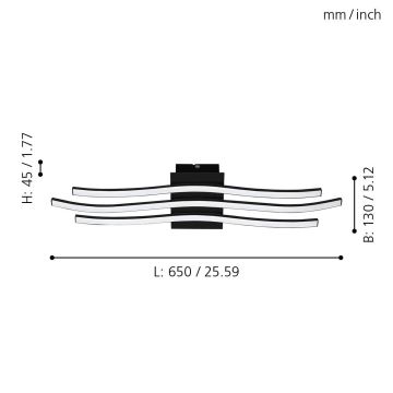 Eglo 99321 - Светодиодный потолочный светильник RONCADE LED/21W/230V