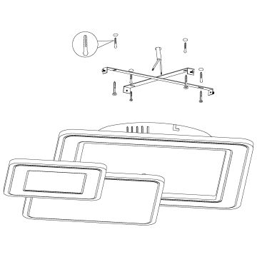 Eglo - Светодиодный потолочный светильник 3xLED/12W/230V