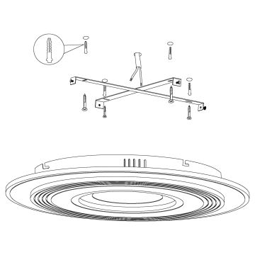 Eglo 99399 - Светодиодный потолочный светильник REDUCTA 3xLED/16W/230V