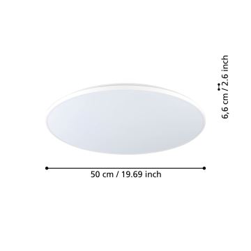 Eglo - Светодиодный потолочный светильник LED/29W/230V ⌀ 50 см