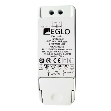 Eglo - Електричний трансформатор 70W/230V/11,5V AC