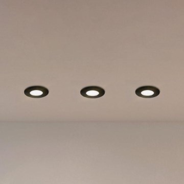 Eglo - HАБІР 3x Вбудований стельовий LED світильник для ванної PINEDA LED/4,9W/230V IP44