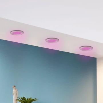 Eglo - НАБІР 3x LED RGB Стельовий вбудований світильник з регулюванням яскравості FUEVA-C 1xLED/3W/230V