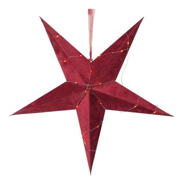 Eglo - Светодиодное рождественское украшение 40xLED/0,06W/3xAA красный