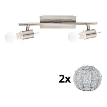 Eglo - Світлодіодний точковий світильник MY CHOICE 2xE14/4W/230V хром