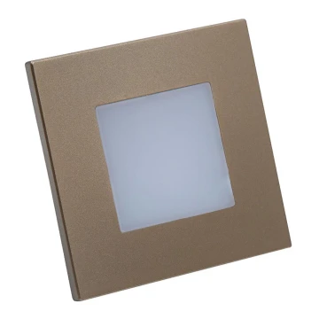 Emithor 48334 - Светодиодный светильник для лестницы STEP LIGHT LED/1W/230V золотой