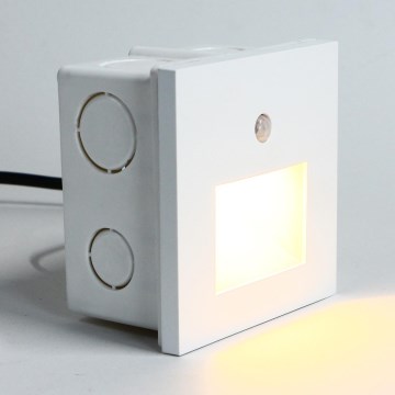 Emithor 70414 - Світлодіодний світильник для сходів з датчиком SUNNY LED/1W/230V 4000K білий