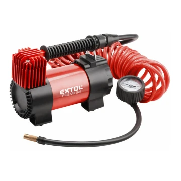 Extol Premium - Автомобильный компрессор 12V с сумкой и аксессуарами