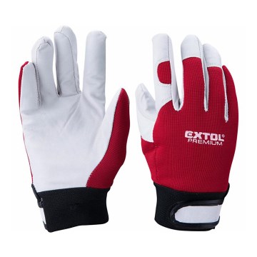 Extol Premium - Робочі рукавиці розмір 10" червоний/білий