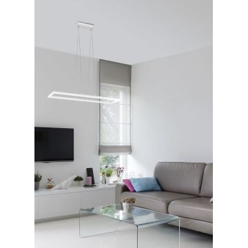 Fabas Luce 3394-45-102 - Светодиодная подвесная люстра с регулированием яркости BARD LED/52W/230V 3000K белый