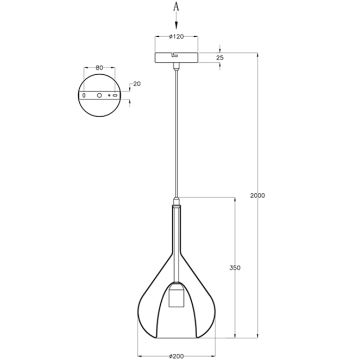 Fabas Luce 3481-40-241 - Подвесная люстра LILA 1xE27/40W/230V прозрачный