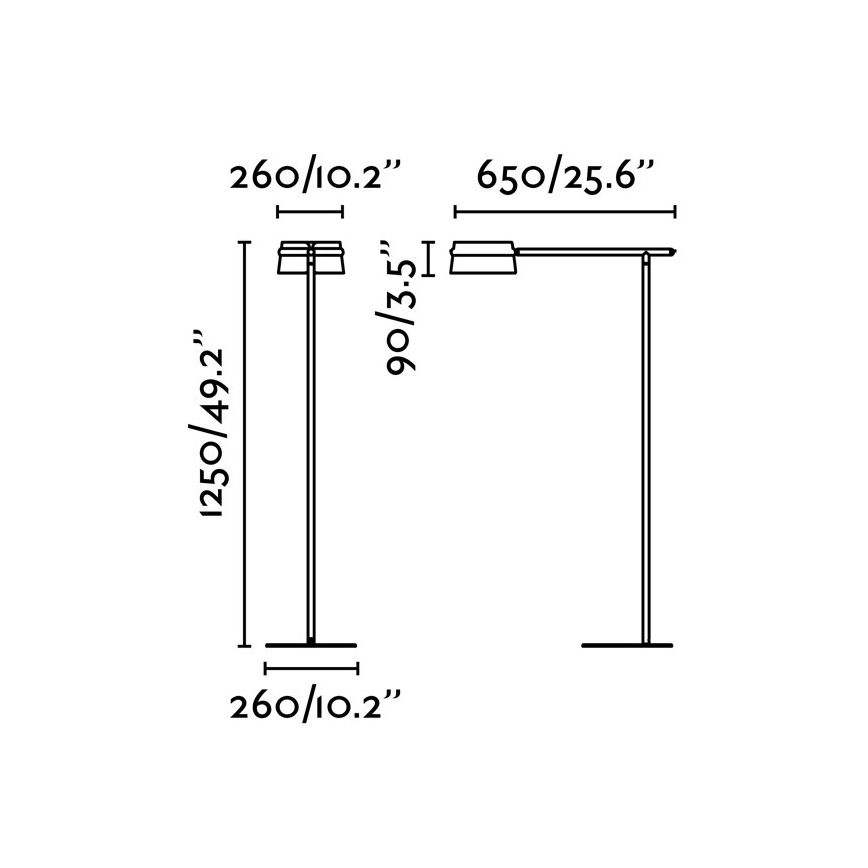 FARO 29569 - Світлодіодний сенсорний торшер з регулюванням яскравості LOOP LED/6W/230V