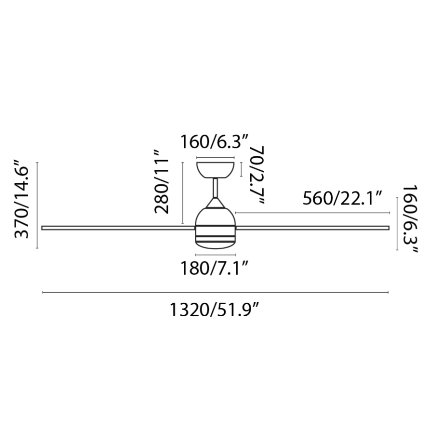 FARO 33524WP - Светодиодный потолочный вентилятор POROS L LED/19W/230V дерево/белый диаметр 132 см SMART + дистанционное управление