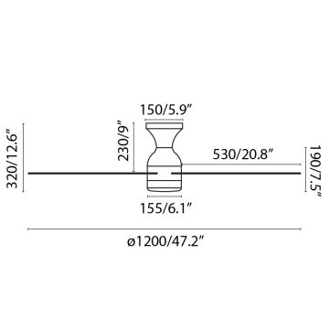 FARO 33756 - Світлодіодний стельовий вентилятор FRASER LED/16W/230V білий + пульт дистанційного керування