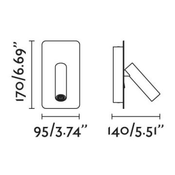 FARO 62118 - Настінний точковий LED світильник SUAU LED/3W/230V чорний