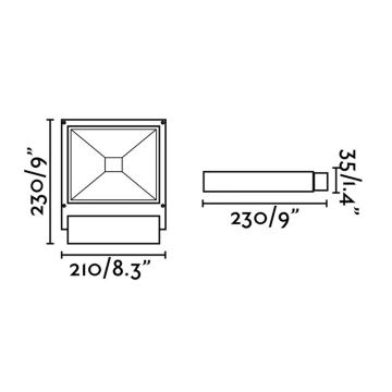 FARO 70261 - Світлодіодний прожектор KARL LED/12W/230V IP65