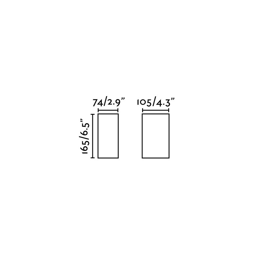 FARO 70267 - Уличный светодиодный настенный светильник BLIND 2xLED/3W/230V IP54