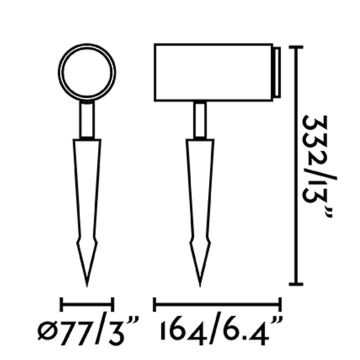 FARO 70913 - Світлодіодний вуличний світильник PLOM LED/7W/230V IP54