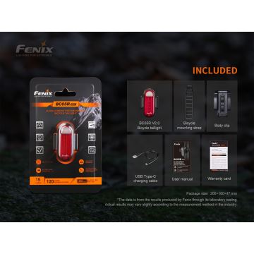 Fenix BC05RV20 - Акумуляторний LED велоліхтар LED/USB IP66