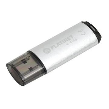 Флэш-накопитель USB 64GB серебристый