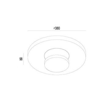 Gardino LX1421 - Вуличний світлодіодний стельовий світильник TULIPANI LED/18W/230V IP54