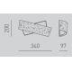 Gea Luce CAMILLA A P arg - Настінний світильник CAMILLA 2xE14/28W/230V 34 см срібний