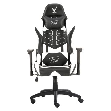 Геймерское кресло VARR Flash со светодиодной RGB-подсветкой + дистанционное управление черный/белый