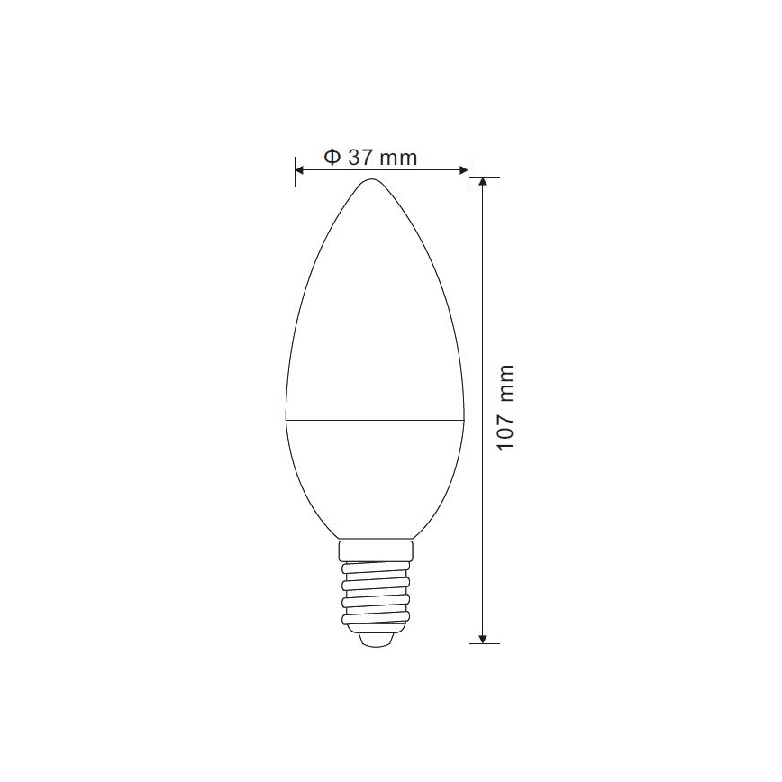 Globo - Светодиодная лампочка с регулированием яркости E14/5W/230V 4000K