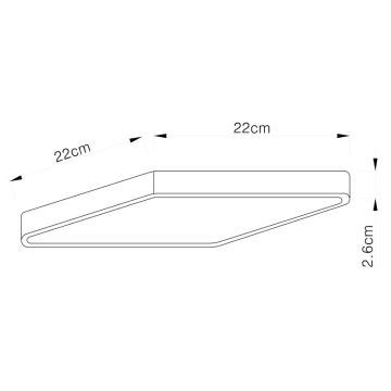 Globo - Світлодіодний стельовий світильник LED/28W/230V