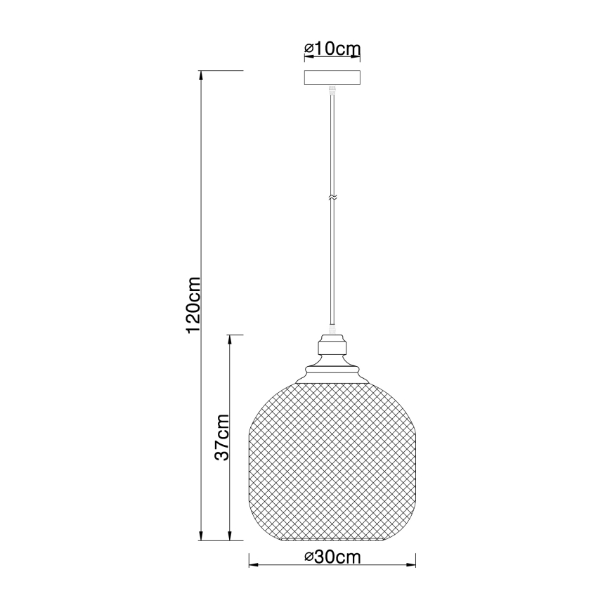 Globo 15047H5 - Люстра на тросе ANYA 1xE27/60W/230V