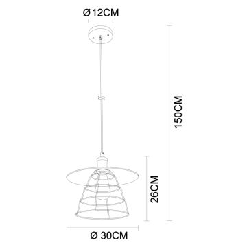 Globo - Подвесная люстра 1xE27/60W/230V