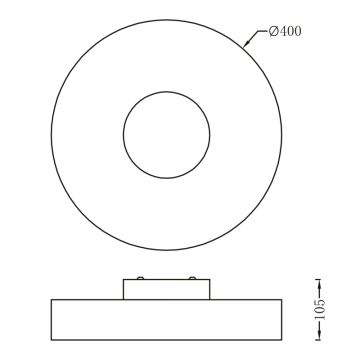 Globo - Стельовий LED світильник LED/24W/230V