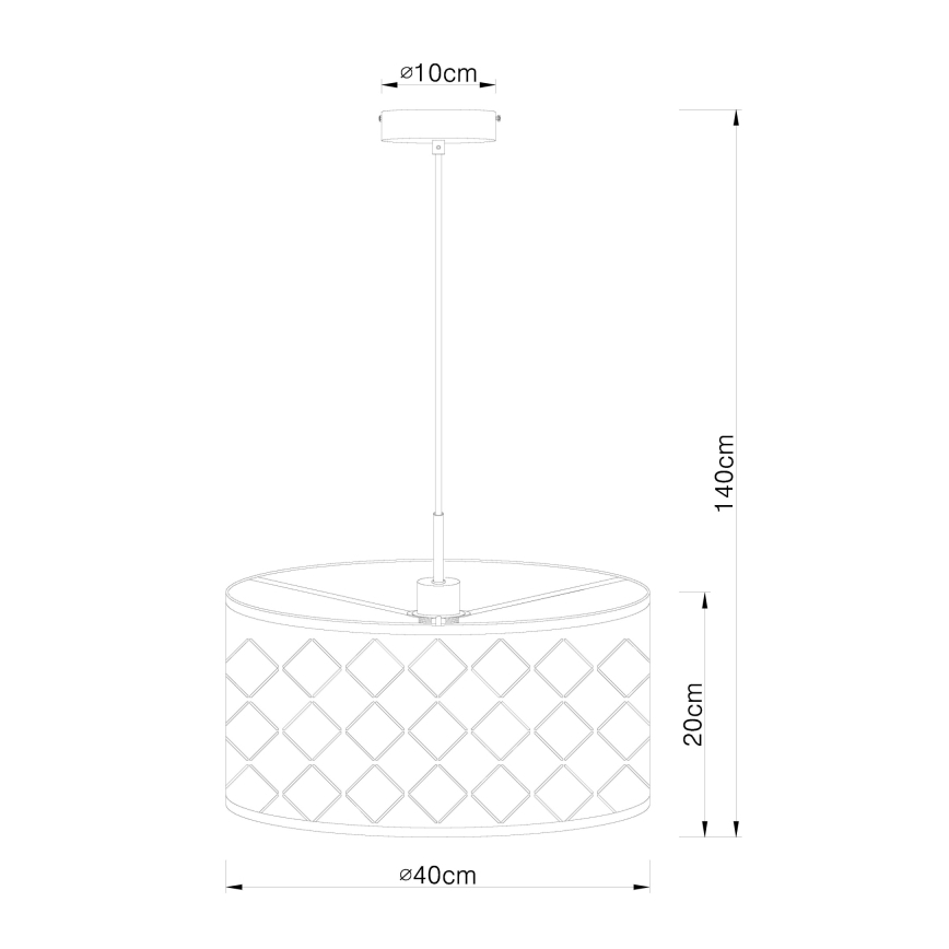 Globo 15228H - Люстра на тросе KIDAL 1xE27/60W/230V