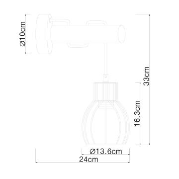 Globo - Настінний світильник 1xE27/40W/230V