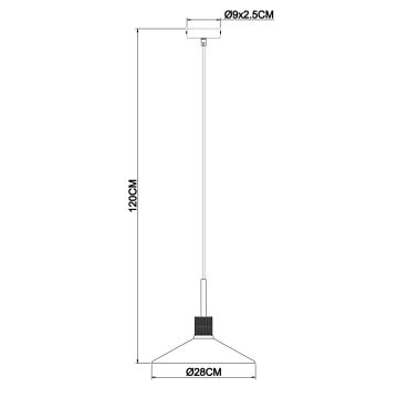 Globo - Підвісна люстра 1xE27/60W/230V