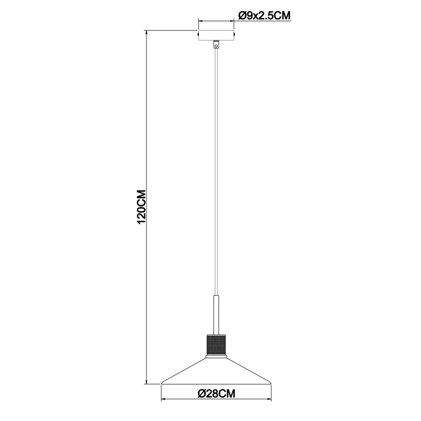 Globo - Підвісна люстра 1xE27/60W/230V