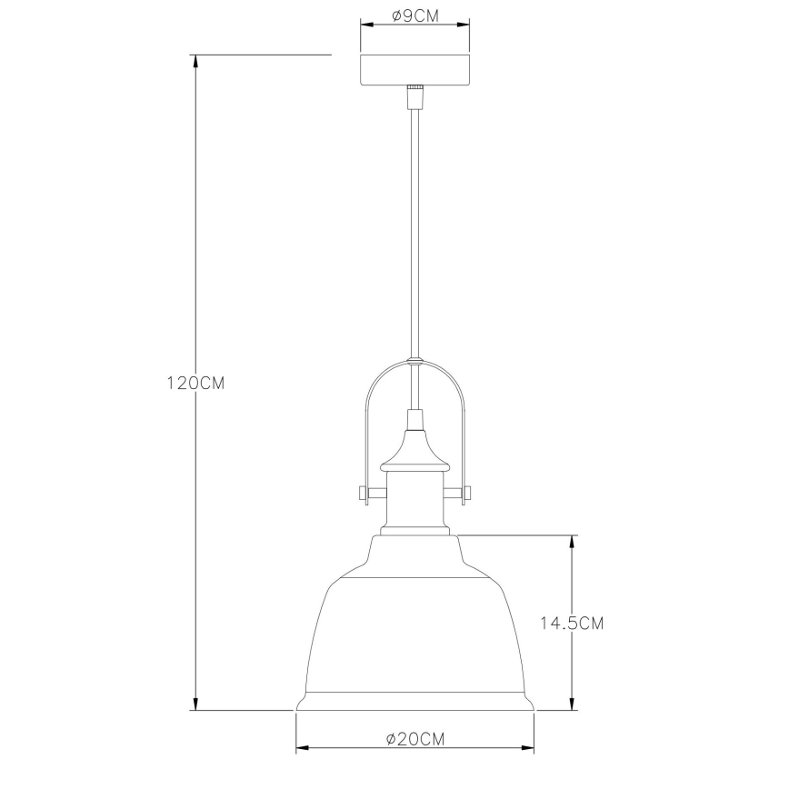 Globo - Подвесная люстра 1xE27/60W/230V диаметр 20 см