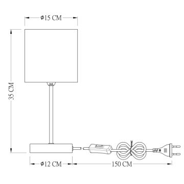 Globo - Настольная лампа 1xE14/25W/230V