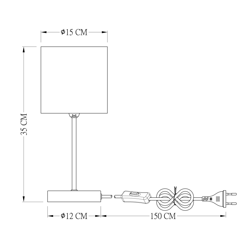 Globo - Настольная лампа 1xE14/25W/230V