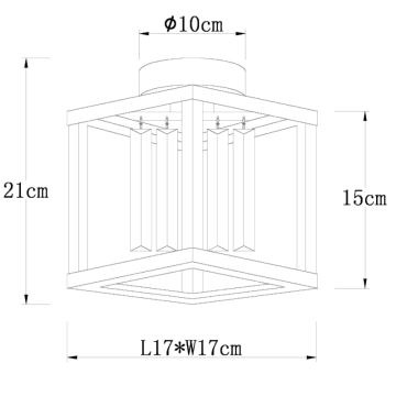 Globo - Припотолочная люстра 1xE27/40W/230V